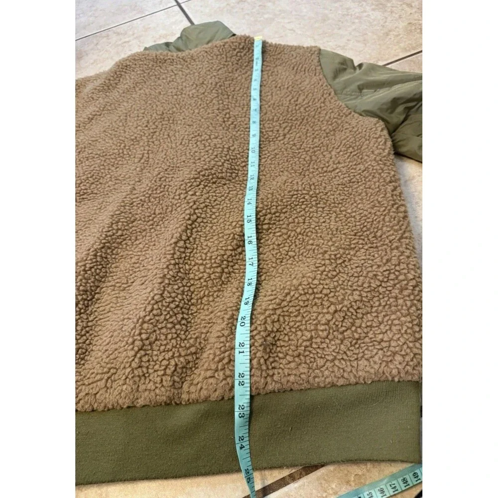 Universal Thread Womens Brown & Green Zip up Retro Hunter Style Jacket Medium - Picture 8 of 10